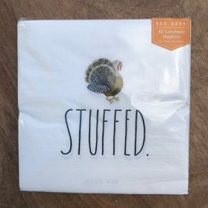 Rae Dunn Stuffed Turkey Thanksgiving 40 ct napkins